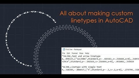 How to make custom linetypes in AutoCAD - Part 1 of 2