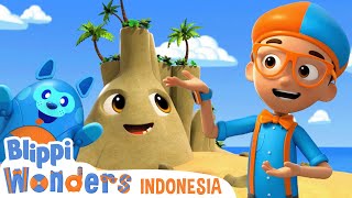 Pulau | Blippi Bahasa Indonesia - video anak-anak | Petualangan Blippi Wonders