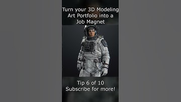 Turn Your 3D Modeling Art Portfolio into a Job Magnet - Tip 6 of 10  #gameart #gamedevelopment