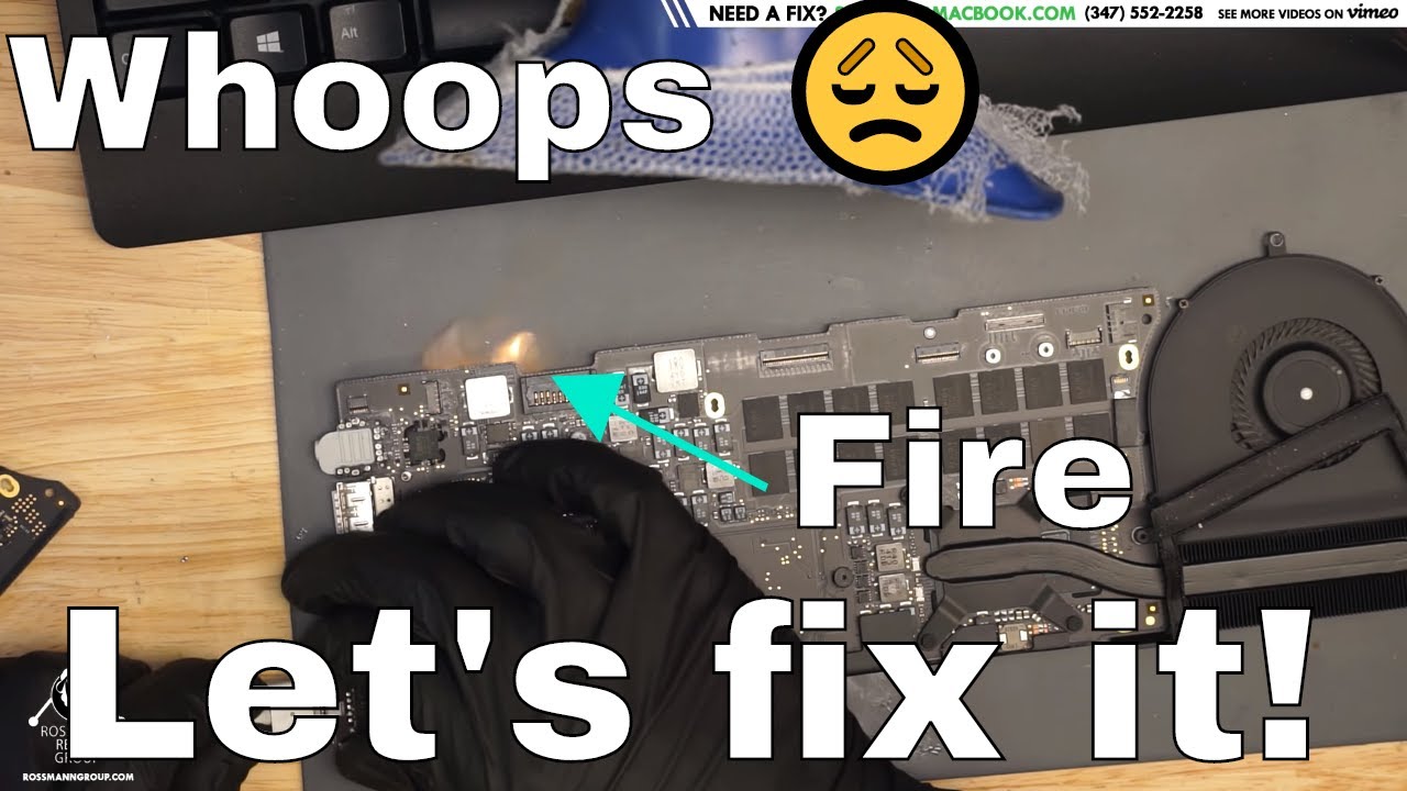 A1502 Macbook Logic Board Repair Chgr Dcin Burned D7105 Youtube