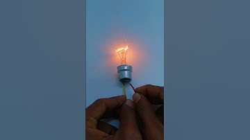 100W Bulb experiment without glass | electrical work #electrical #shorts #viral