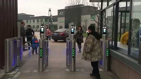 High speed turnstile gate with face recognition system