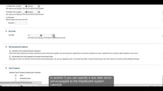 Deploying a Test - Blackboard Learn