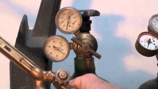 Shut down procedure for the oxy acetylene torch