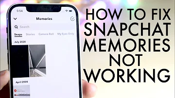How To Fix Snapchat Memories Not Working!
