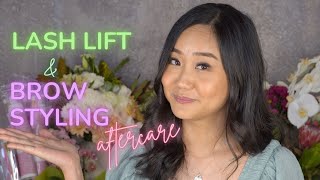 Lash Lift and Brow Styling Appointment and Aftercare