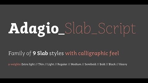 Adagio Serif Script font gallery