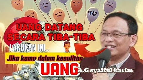UANG DATANG TAK DISANGKA SANGKA FAKTANYA II AYAH GURU SYAIFUL KARIM