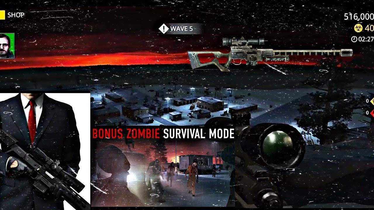 HitmanSniper Game Best Sniper Game Ever Gameplay Zombie Hard Mode walkthrough full mission