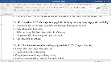 [Mạng máy tính] Chữa bài tập tầng giao vận | thầy Bùi Trọng Tùng