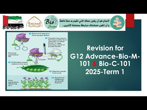 Revision For G12 Advance Bio M 101 Bio C 101 2025 Term 1 Part 1