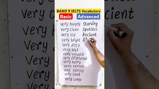 Basic vs Advanced English | BAND 9 IELTS Vocabulary | IELTS Speaking and Writing Vocabulary #ielts