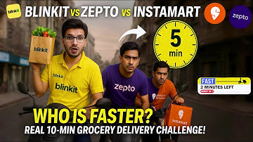 Blinkit vs Zepto vs Swiggy Instamart | Real 10-Min Grocery Delivery Challenge!