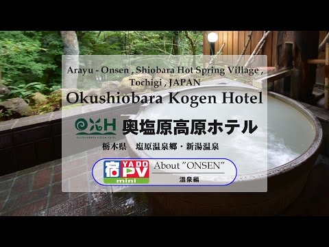 “Okushiobara Kogen Hotel” YADO-PV mini ： About “ONSEN”／JAPAN