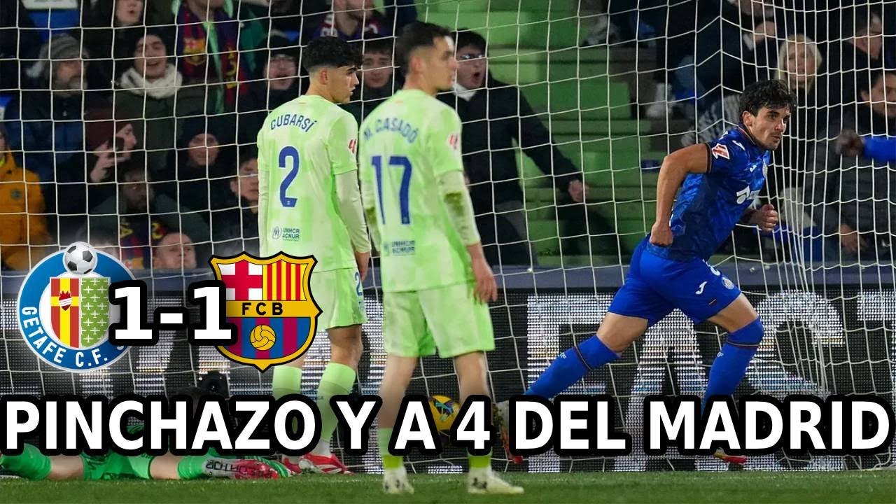 ¡Sorpresa! Barcelona Empata Ante el Getafe y Se Aleja del Madrid ⚠️ ¿Se ...