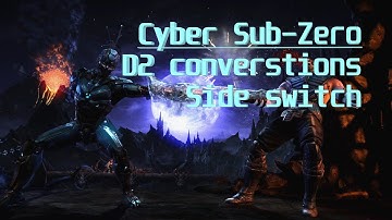 MKX Cyber Sub-Zero - D2 combo starters and fun slide setup :D