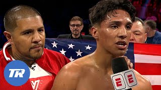 Emiliano Vargas and Fernando Vargas Explain Epic KO of Martinez | POST-FIGHT INTERVIEW