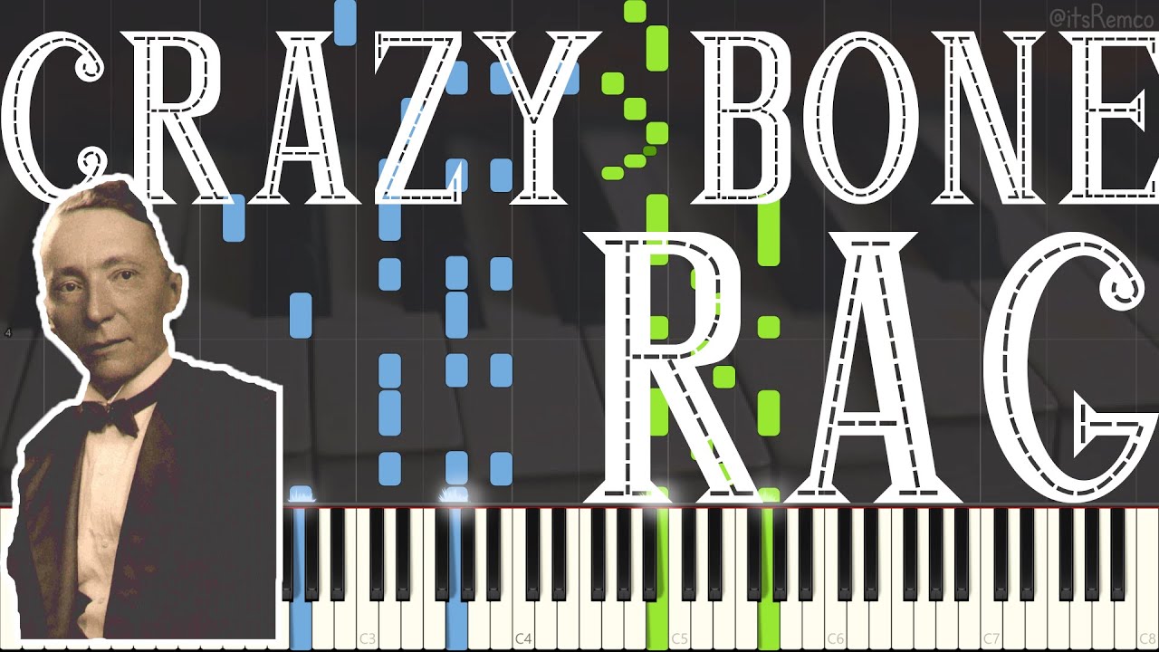 Charles L. Johnson - Crazy Bone Rag 1913 (Ragtime Piano Synthesia)