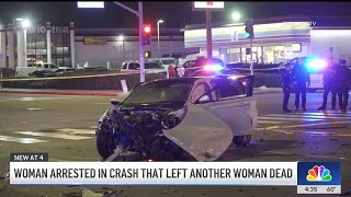 Woman arrested in fatal DUI crash