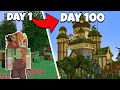 I Spent 100 Days on the HermitCraft SMP