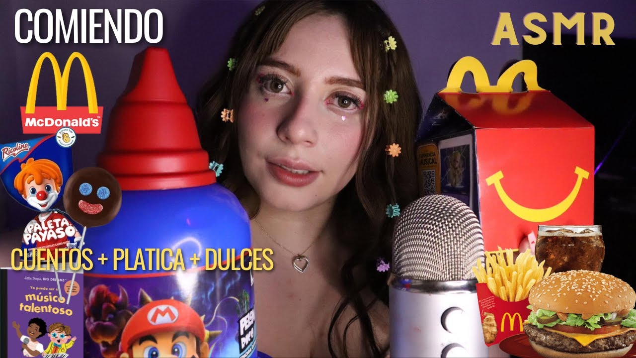 АСМР ЕДА МАКДОНАЛЬДС И КОНФЕТЫ - Исцеление моего внутреннего ребенка
