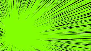 chroma key speed line Green screen comic zoom footage speed cartoon pantalla verde