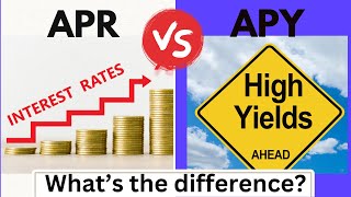 APR vs  APY What's the Difference?