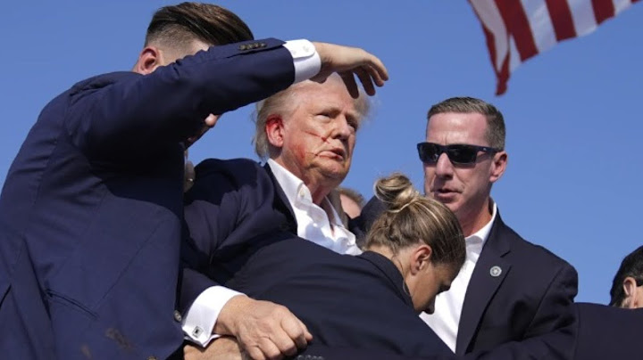 BREAKING:  Trump grazed by bullet at Pennsylvania rally, rushed off stage