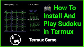 🎮 How To Install And Play Sudoku in Termux | Termux Game | #termux | #shorts