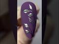 Shiny Leaves Nail Art Design #shorts #ytshorts #viral #fyp #shortsfeed