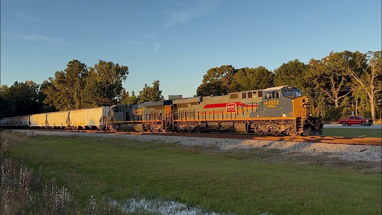 CSXT 1972 Family Lines System Heritage Unit Leads M491-23 at Port Wentworth, GA