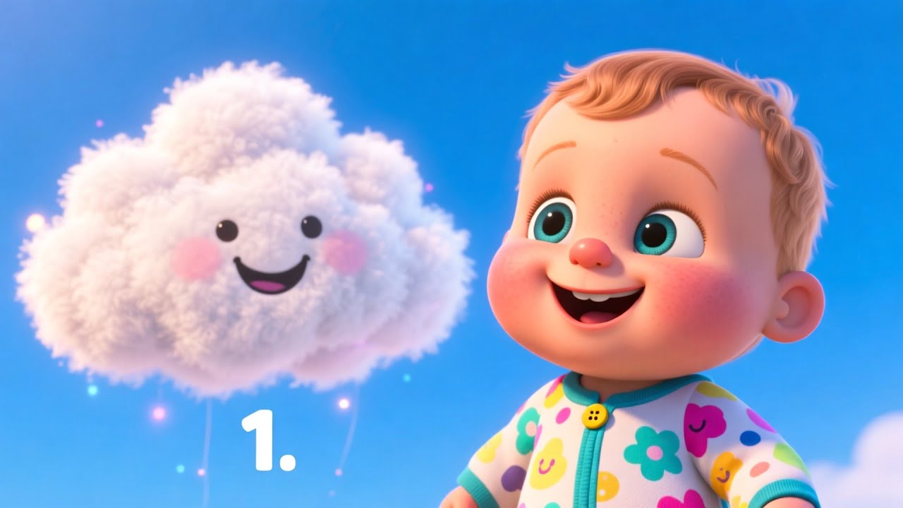 Sunny Baby Learns 123 🌞🧸 | Numbers Song for Kids | Preschool Learning Video