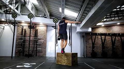 Single arm kettlebell suitcase box step up