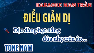 Karaoke Điều Giản Dị Tone Nam | Nam Trân