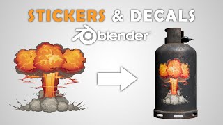 Stickers & Decals Painting Full Guide! (Blender Tutorial)