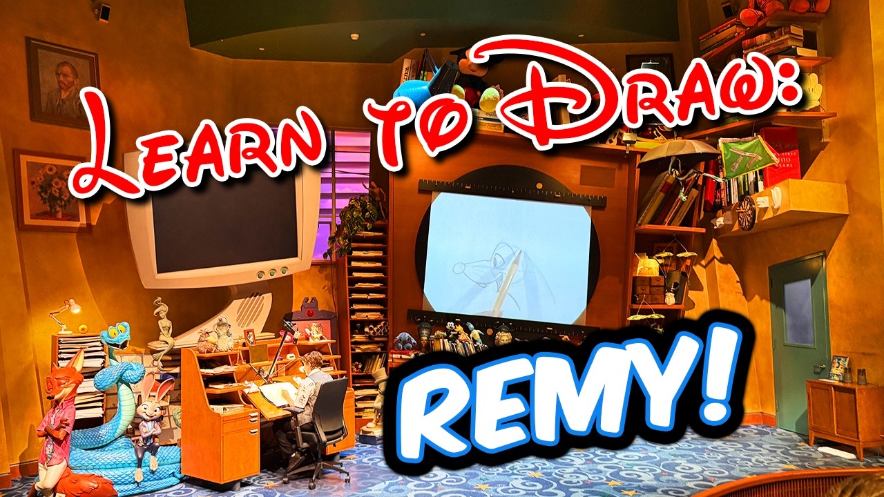 Learn How to Draw Remy from Ratatouille at Animation Academy! 🐭🎨 | Disney California Adventure