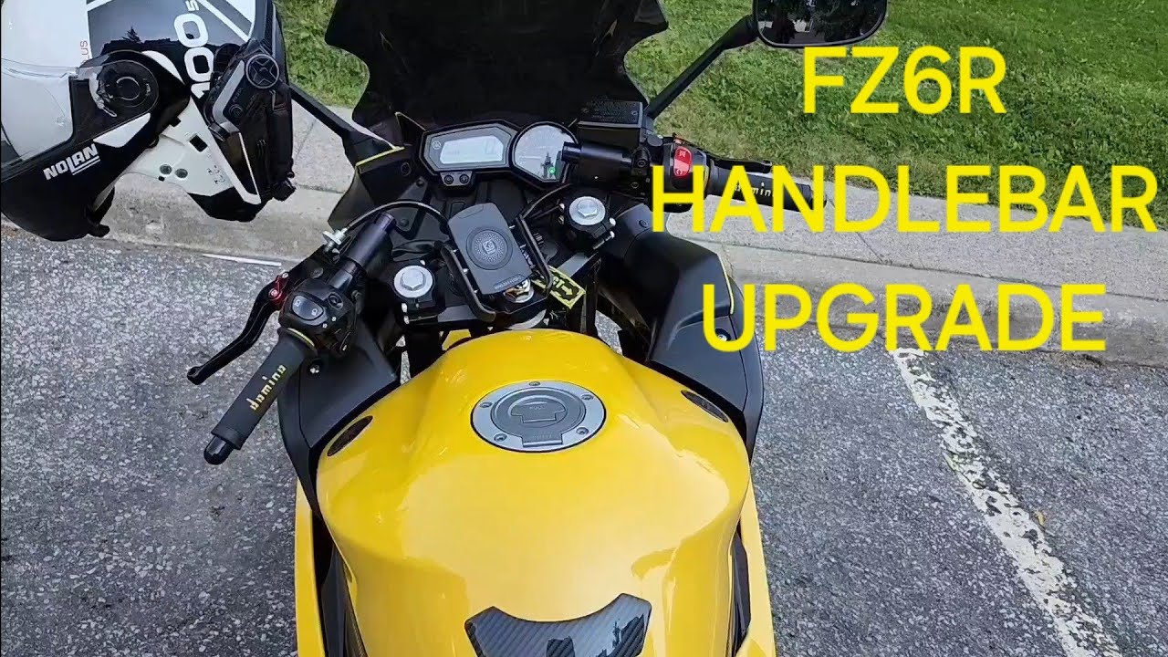 Yamaha FZ6R handelbars upgrade, 