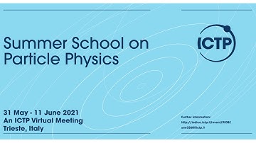 Summer School on Particle Physics | (smr 3560) - Day 1 h17:00