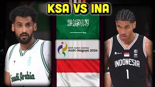 Group A: Saudi Arabia vs Indonesia | 2026 Asian Games Mens 5X5 Basketball