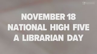 National High Five A Librarian Day (2020 Virtual Edition)
