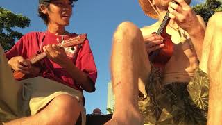 Random ukulele jam session with a Japanese Tourist in Honolulu