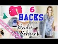 6 HACKS zum KLEIDERSCHRANK perfekt ORGANISIEREN & AUSMISTEN | MädchenMontag | *UdPp