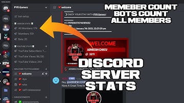 Discord Server Stats Setup (Members count , Bots Count , All Members)