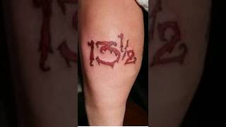 Prison Tattoos Of 417 and 13 1/2 #short #prison #tattoo