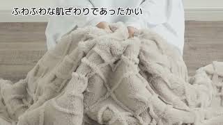 2枚合わせ毛布 ダブル(クローバータイル モカ D A2525) | ニトリネット
