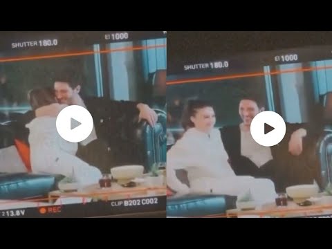 Aşk Mantık İntikam 41.Bölüm kamera arkası Esra ve Ozan sarmaş dolaş