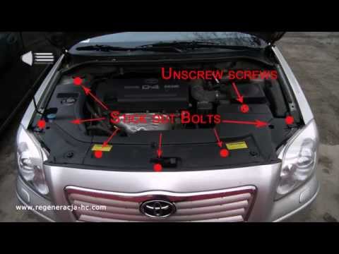 How to remove the headlight Toyota Avensis - Regeneration headlamps - removal