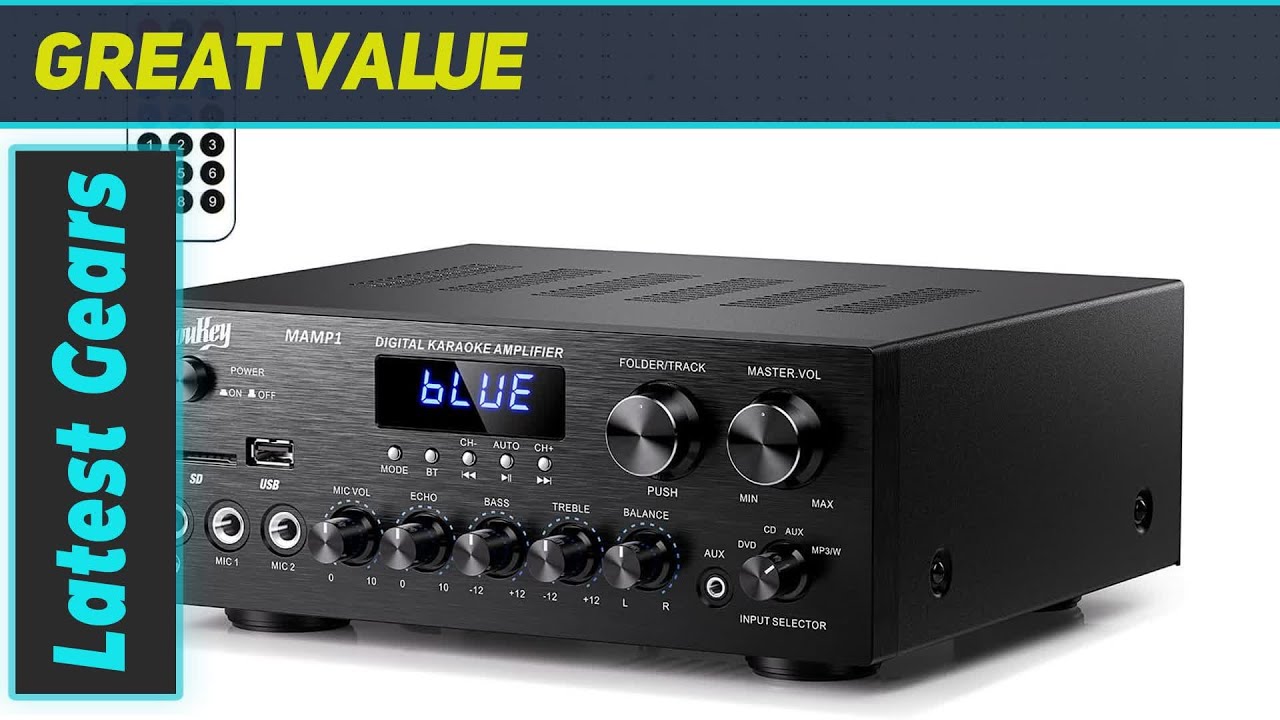 Moukey MAMP1 Bluetooth Stereo Amplifier Review - YouTube