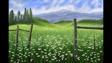 RoshsArt - Lilly Field - Procreate Digital Painting Time Lapse video