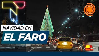 Se encendió el árbol de navidad del Faro del Bicentenario en Córdoba
